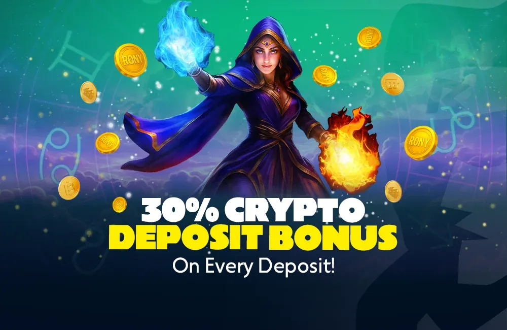 30% Crypto Deposit Bonus